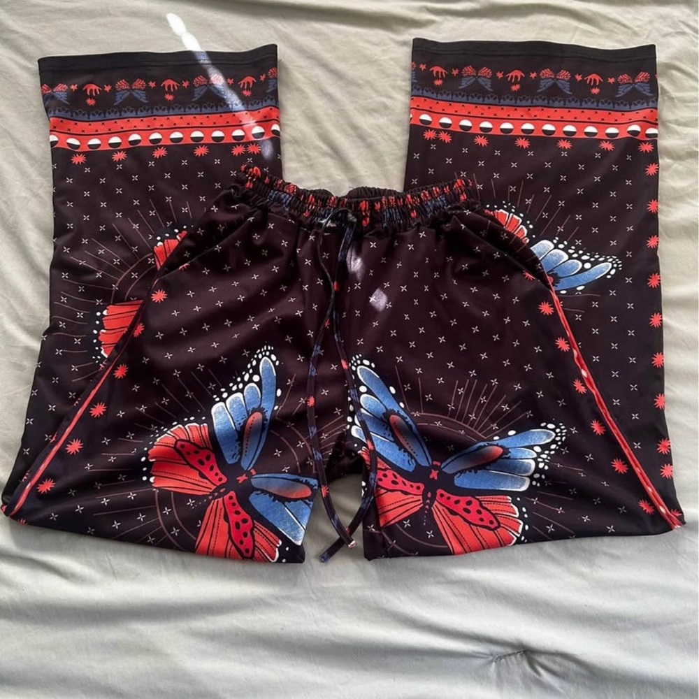 Silky Butterfly Pants